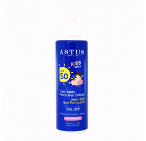Astus lait solaire kids coloré SPF50