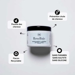 Rose baie masque biotine et collagène