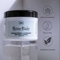Rose baie masque biotine et collagène