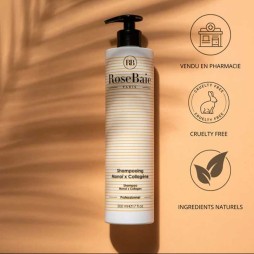 Rose baie shampoing monoï et collagène