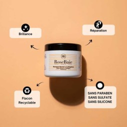 Rose baie masque monoï et collagène
