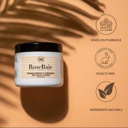 Rose baie masque monoï et collagène