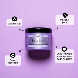 Rose baie masque spécial blonde et blanc
