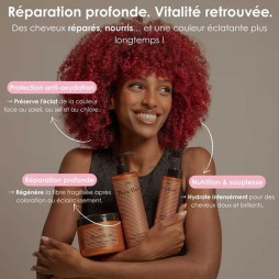 Rose baie masque kératine et huile d'argan