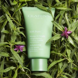 Clarins sos pure - masque à l'argile rééquilibrant Clarins sos pure - masque à l'argile rééquilibrant