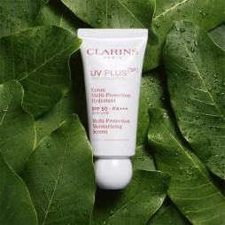 Clarins ecran multi-protection hydratant UV plus Anti-pollution SPF50 - rose