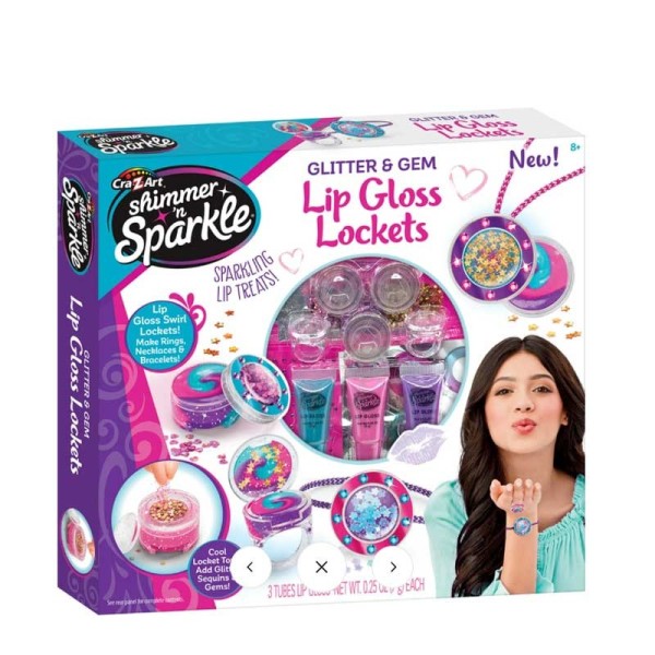 Shimmer's sparkle coffret lip gloss lockets
