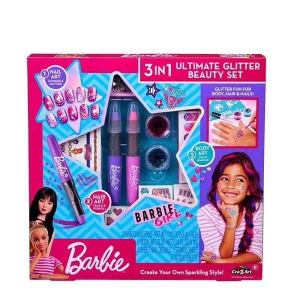 Barbie coffret 3in1 ultimate glitter