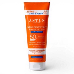 Astus crème protectrice spf50+ format familial