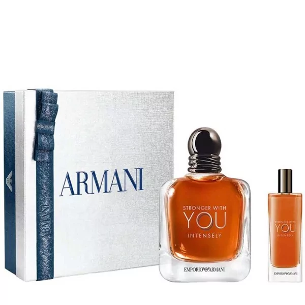 Armani coffret stronger with you intensely eau de parfum